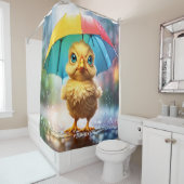 ファンタジーかわいい鮮やかな春レインチキン シャワーカーテン (インサイチュ)