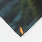 ファンタジーかわいい鮮やかな美しい神話の花 フリースブランケット (角)