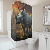 ファンタジーかわいい鮮やかな花サイ威厳のあるノ シャワーカーテン (インサイチュ)