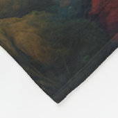 ファンタジーかわいい鮮やかな花サイ威厳のあるノ フリースブランケット (角)