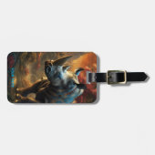 ファンタジーかわいい鮮やかな花サイ威厳のあるノ ラゲッジタグ (正面横)