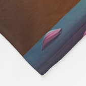 ファンタジーかわいい鮮やかな花瓶鮮やかの花 フリースブランケット (角)