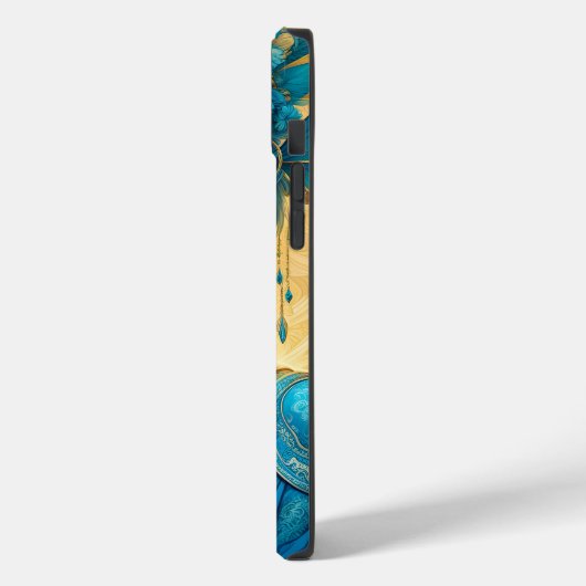 ファンタジーかわいい鮮やかな青の美しい少女 Case-Mate iPhoneケース (裏面 / 左)