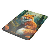 ファンタジーかわいい鮮威厳のあるやかなキツネの花 バスマット (アングル)