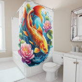 ファンタジーかわいい鮮魚の海の花 シャワーカーテン (インサイチュ)