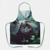 ファンタジーかわいい鳥巣雨 エプロン (正面)