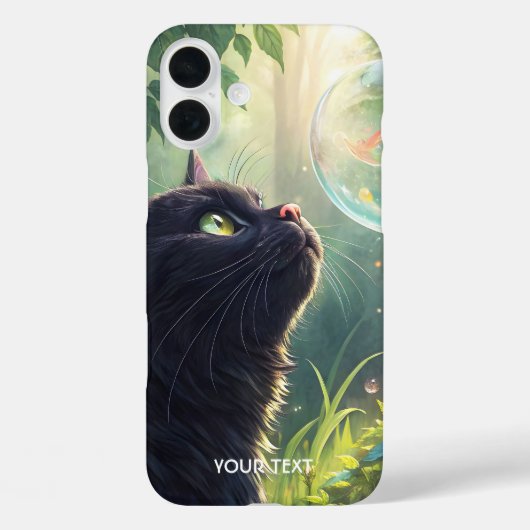 ファンタジーかわいい黒猫の森 Case-Mate iPhoneケース (裏面)