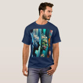 ファンタジーかわいい4人の男性姿 Tシャツ (正面フル)