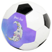 ファンタジーかわいらし三日月顔装飾スカイ サッカーボール (3/4)