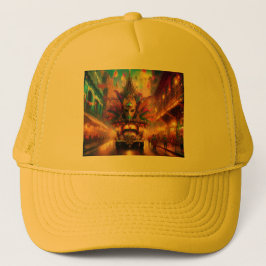 ファンタジーがマルディグラスパレードを見る キャップ