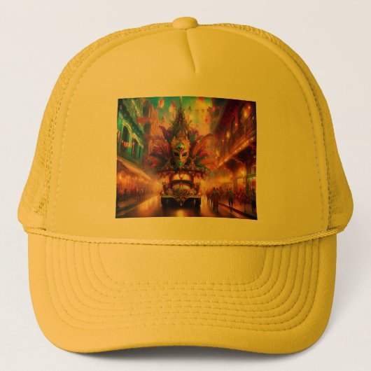 ファンタジーがマルディグラスパレードを見る キャップ (正面)