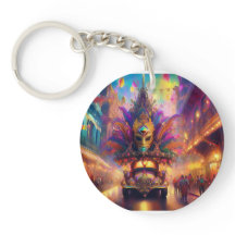 ファンタジーがマルディグラスパレードを見る