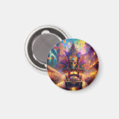 ファンタジーがマルディグラスパレードを見る マグネット (正面/裏面)