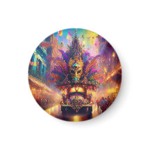 ファンタジーがマルディグラスパレードを見る