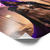 ファンタジーがローブと金ゴールド服でフード付き赤ちゃん フォトプリント            (角)