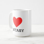 ファンタジーが好き コーヒーマグカップ (正面左)