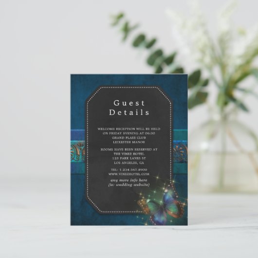 ファンタジーきらめくヴィンテージウェディングゲスト詳細 エンクロージャーカード (スタンド正面)