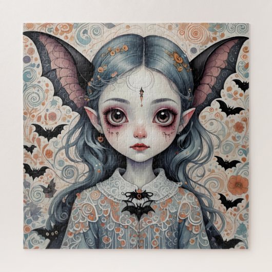 ファンタジーこうもりガールジグソーパズル ジグソーパズル (縦)