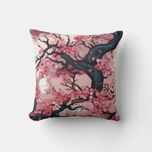 ファンタジーさくらんぼの花見 クッション (正面)