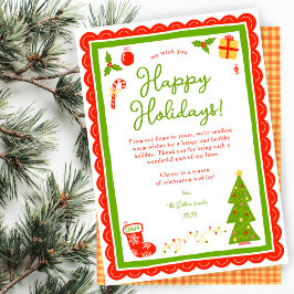 ファンタジーで可愛いクリスマスのカスタム波型 シーズンカード