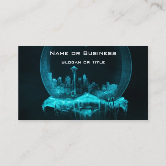 ファンタジーで雪だるま市 名刺 (正面)