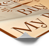 ファンタジーとリアリティおもしろいエピック作家スローガン ポスター (角)