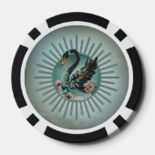 ファンタジーと優雅なtouch、夢の白鳥 ポーカーチップ (裏面)