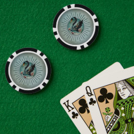 ファンタジーと優雅なtouch、夢の白鳥 ポーカーチップ