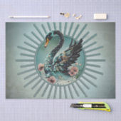 ファンタジーと優雅なtouch、夢の白鳥 薄葉紙 (クラフト)