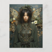 ファンタジーと昆虫翼サイエンスフィクションAIアート ポストカード (正面)