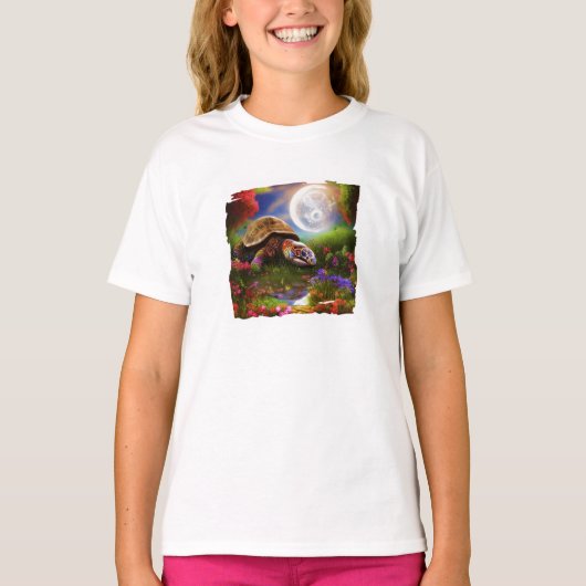 ファンタジーと月のTシャツ Tシャツ (正面)