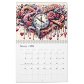 ファンタジーと段階:夢のような12ヶ月 カレンダー (2月 2026)