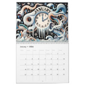 ファンタジーと段階:夢のような12ヶ月 カレンダー (1月 2026)