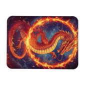 ファンタジーと神話好きのための火竜 マグネット (横)