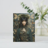 ファンタジーと蝶AIアート ポストカード (スタンド正面)