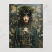 ファンタジーと蝶AIアート ポストカード (正面)
