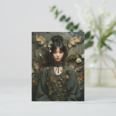 ファンタジーと蝶AIアート ポストカード (スタンド正面)