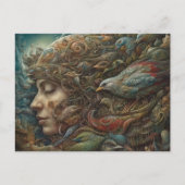 ファンタジーと鳥はがき ポストカード (正面)