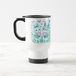 ファンタジーなうさぎカップルターマルマグ トラベルマグ