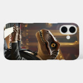 ファンタジーなかわいいティラノサウルス ピアノ演奏 Case-Mate iPhoneケース (裏面 (横))