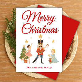 ファンタジーなくるみ割り人形バレエのクリスマスシーン シーズンカード