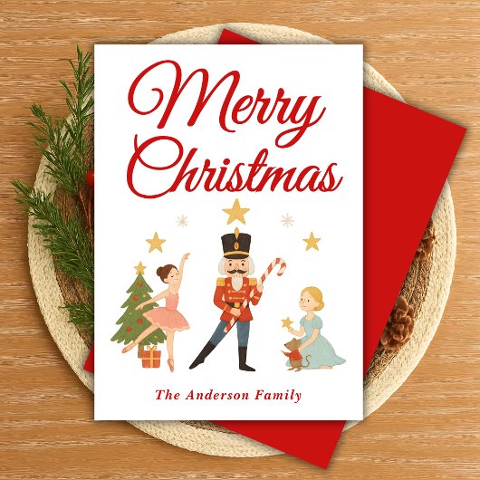 ファンタジーなくるみ割り人形バレエのクリスマスシーン シーズンカード