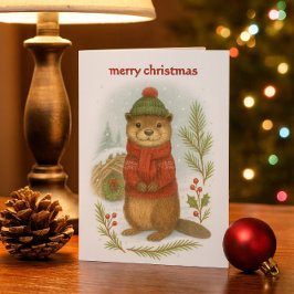 ファンタジーなクリスマスのカワウソ シーズンカード