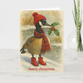 ファンタジーなクリスマスのガチョウ シーズンカード