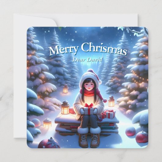 ファンタジーなクリスマスカード シーズンカード (正面)
