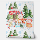 ファンタジーなクリスマスコテージの壁紙 かわいい 壁紙 (ほどく)