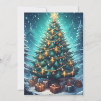 ファンタジーなクリスマスツリー シーズンカード