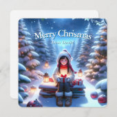 ファンタジーなクリスマス・ポストカード シーズンカード (正面/裏面)