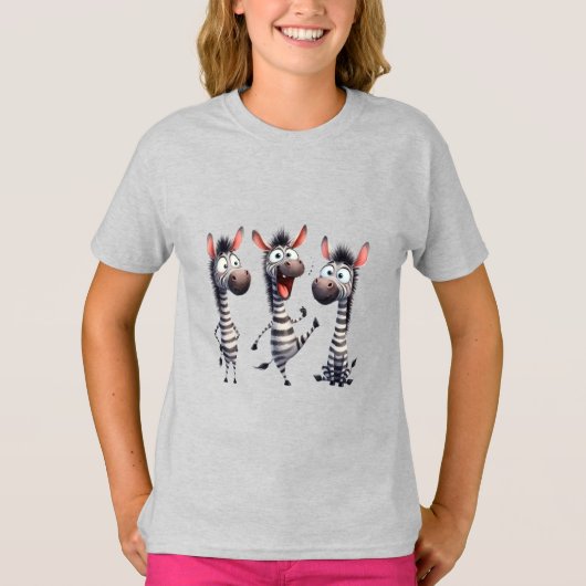 ファンタジーなシマウマ Tシャツ (正面)