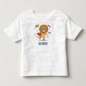 ファンタジーなスーパーヒーローライオン トドラーTシャツ (正面)